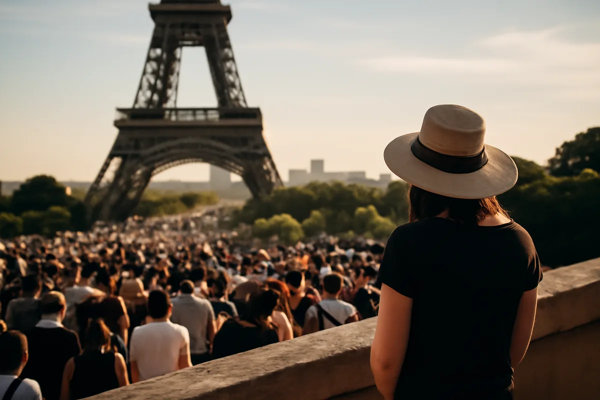 Gérer la foule et trouver votre angle — Les sites emblématiques deviennent vite bondés ; la solution n’est pas seulement d’éviter les heures de pointe, mais de changer de point de vue. Plutôt que de chercher la photo « classique »