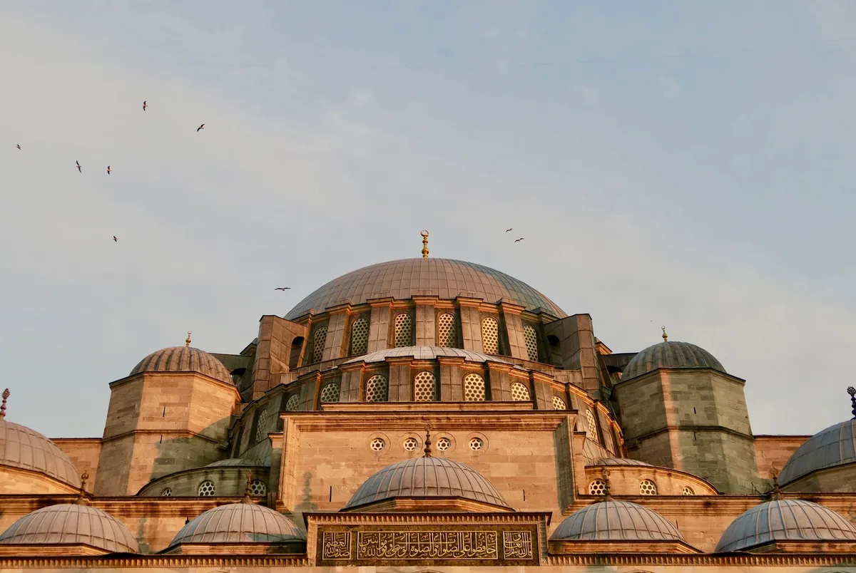 Vue d'une mosquée historique avec son architecture caractéristique à Istanbul