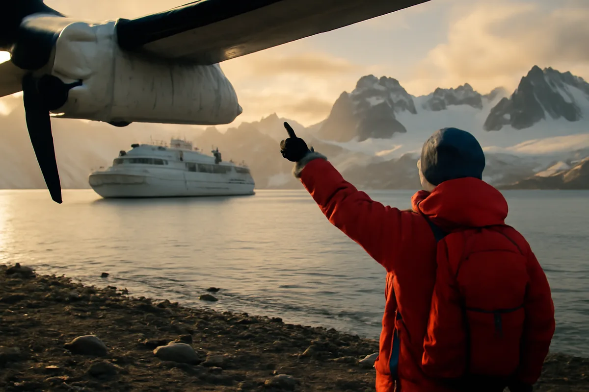 Quels avantages offre une croisière aérienne vers l’Antarctique ? — La formule aérienne raccourcit nettement le temps passé en mer en remplaçant la longue traversée par un vol entre Punta Arenas et la zone d’embarquement en Antarctique. Pour vous qui cherchez