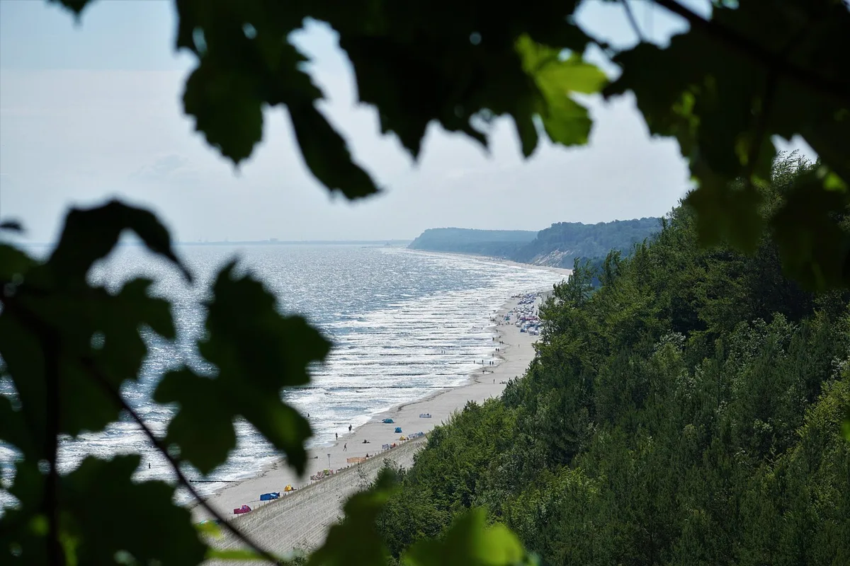 Chaises longues sur une plage privée en journée